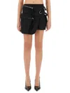 Helmut Lang Field Stretch-cotton Mini Skirt In Black