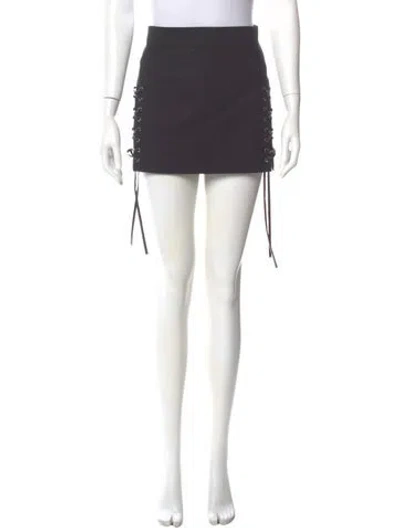 Pre-owned Helmut Lang Mini Skirt In Gray