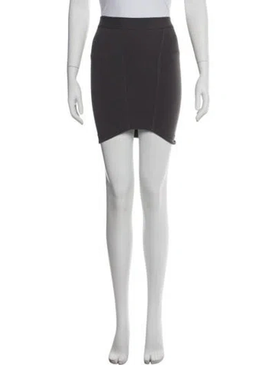 Pre-owned Helmut Lang Mini Skirt In Gray