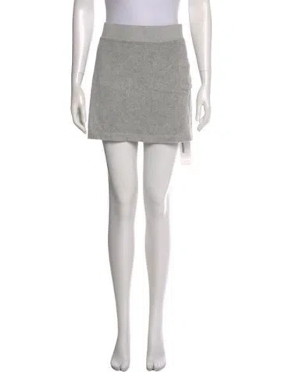 Pre-owned Helmut Lang Mini Skirt In Gray