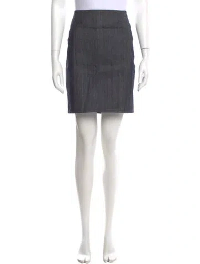 Pre-owned Helmut Lang Mini Skirt In Gray