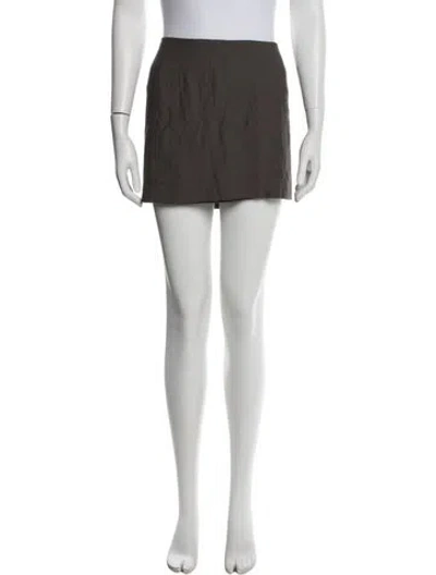 Pre-owned Helmut Lang Mini Skirt In Gray