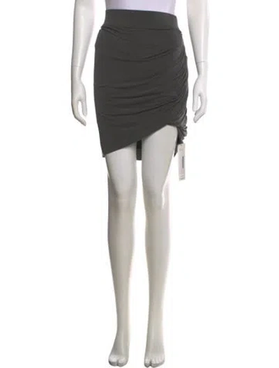 Pre-owned Helmut Lang Mini Skirt In Gray