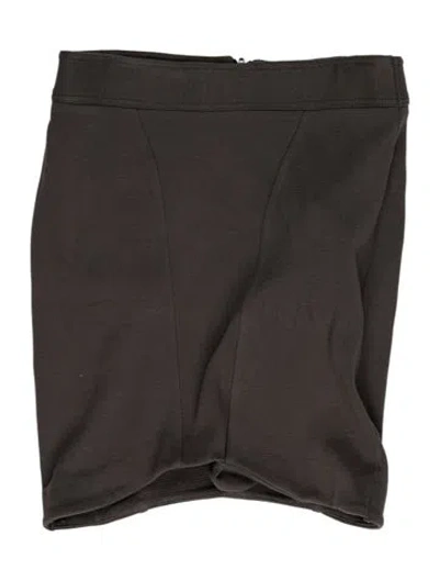 Pre-owned Helmut Lang Mini Skirt In Grey