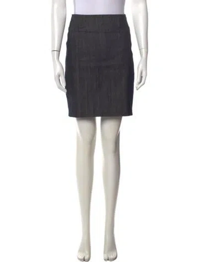 Pre-owned Helmut Lang Mini Skirt In Grey