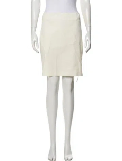 Pre-owned Helmut Lang Mini Skirt In Neutral