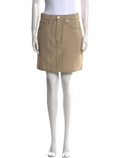 Pre-owned Helmut Lang Mini Skirt In Neutral