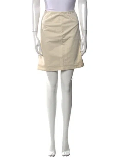 Pre-owned Helmut Lang Mini Skirt In Neutral