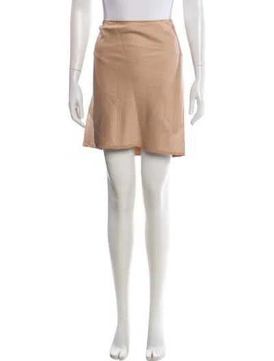 Pre-owned Helmut Lang Mini Skirt In Neutrals