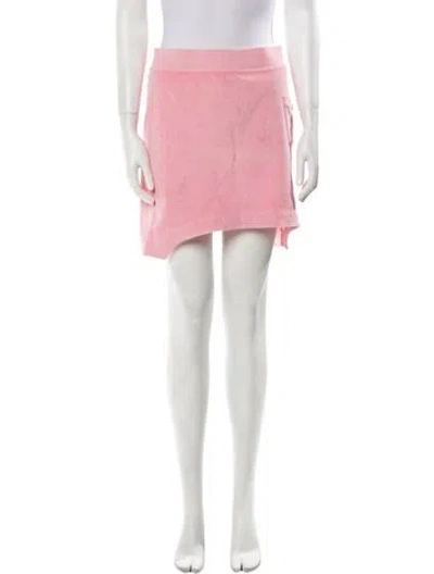 Pre-owned Helmut Lang Mini Skirt In Pink