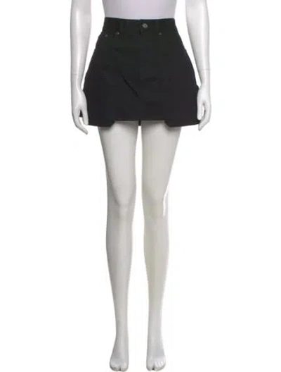 Pre-owned Helmut Lang Mini Skirt W/ Tags In Black