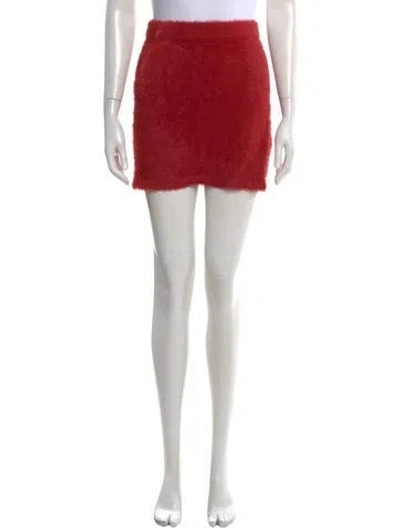 Pre-owned Helmut Lang Mini Skirt W/ Tags In Red
