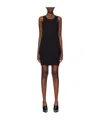Helmut Lang Knee-length Sleeveless Slim Fit Dress In Black