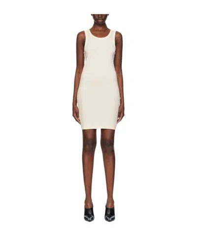 HELMUT LANG FINE-RIBBED TANK MINIDRESS
