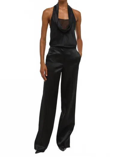 Helmut Lang Minimal Satin Pants In Black