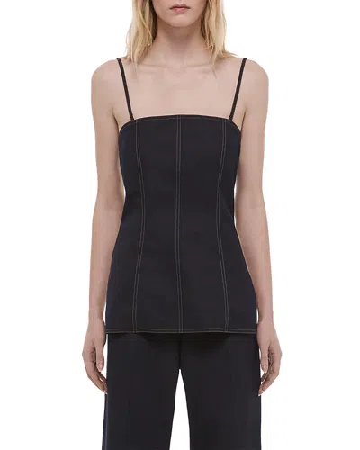 Helmut Lang Minimal Slip Top In Black