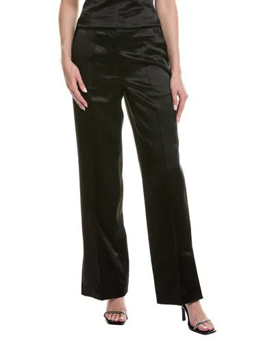 Helmut Lang Minimal Textured Satin Pant In Black