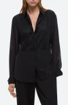 Helmut Lang Lace Relaxed Shirt In Black - 001