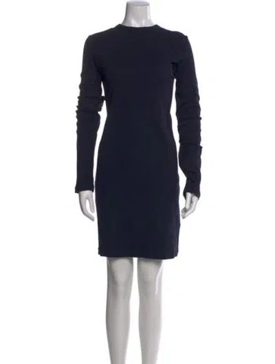 Pre-owned Helmut Lang Mock Neck Knee-length Dress W/ Tags In Black