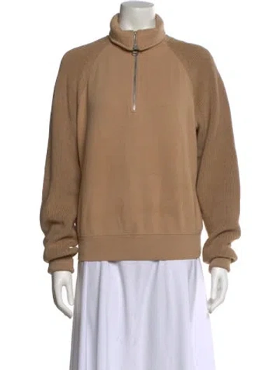 Pre-owned Helmut Lang Mock Neck Long Sleeve Sweatshirt In Neutral