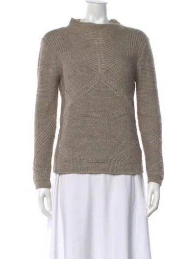Pre-owned Helmut Lang Mock Neck Sweater In Neutrals