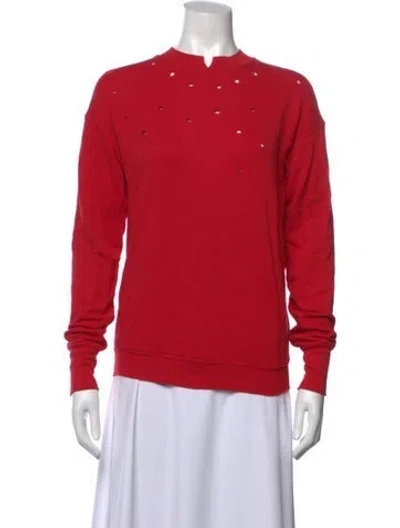 Pre-owned Helmut Lang Mock Neck Sweater In Red