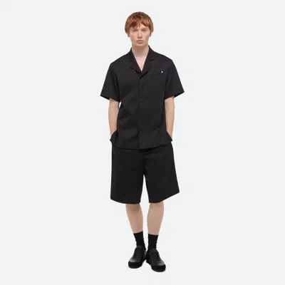 Helmut Lang Modest Jacquard Shirt In Black/black