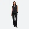 Helmut Lang Modest Jacquard Vest In Black/black