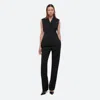 Helmut Lang Modest Single-breasted Wool Vest In Black
