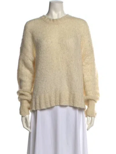Pre-owned Helmut Lang Mohair Crew Neck Sweater In Neutral