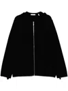 Helmut Lang Men's Wool-cashmere Mohawk Zip Hoodie In Black