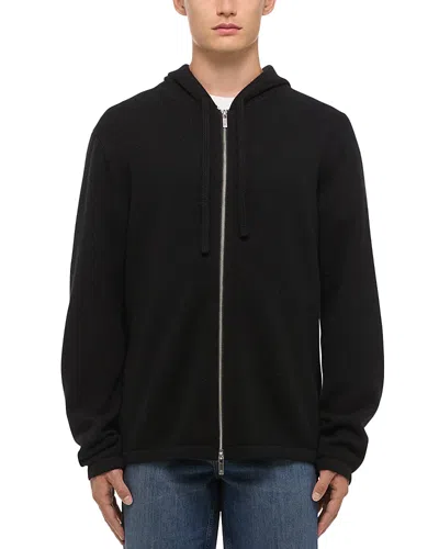 Helmut Lang Men's Wool-cashmere Mohawk Zip Hoodie In Black