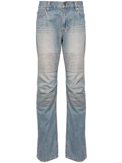 Helmut Lang Moto Worker Jeans In Blue
