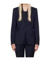 Helmut Lang Navy Classic Blazer In Black