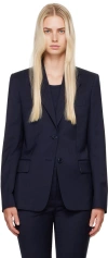 Helmut Lang Classic Suit Blazer In Navy - G0f