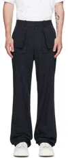 Helmut Lang Navy Utility Car Trousers In Navy - G0f