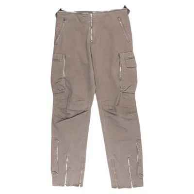 Pre-owned Helmut Lang New  Multipockets Cargo Flight Zipper Men Pants Size 50 In Gray
