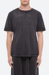 Helmut Lang New York Garment Dyed Reversed Graphic T-shirt In Grey