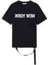 Helmut Lang Black New York Seatbelt T-shirt In Black