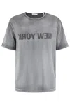 Helmut Lang Garment-dyed New York Tee In Gunmetal