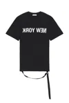 Helmut Lang Black 'new York' Seatbelt T-shirt In Black