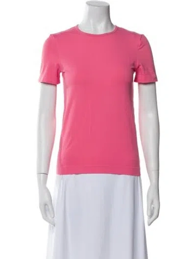 Pre-owned Helmut Lang Nylon Crew Neck T-shirt In Pink