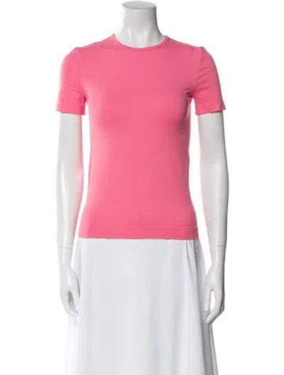 Pre-owned Helmut Lang Nylon Crew Neck T-shirt In Pink