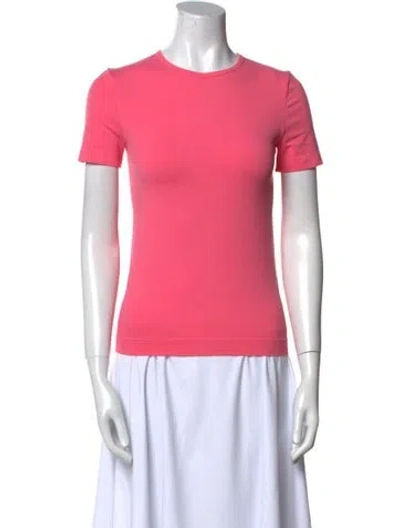 Pre-owned Helmut Lang Nylon Crew Neck T-shirt In Pink
