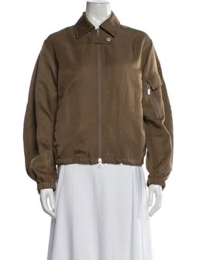 Pre-owned Helmut Lang Nylon Jacket In Brown