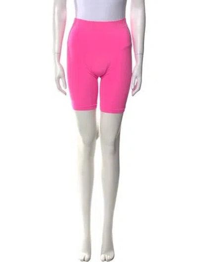 Pre-owned Helmut Lang Nylon Knee-length Shorts In Pink