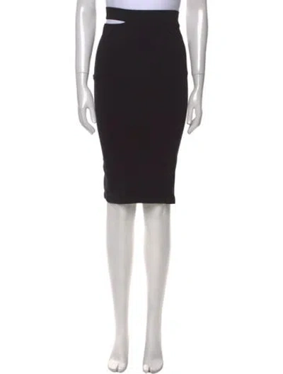 Pre-owned Helmut Lang Nylon Knee-length Skirt In Black