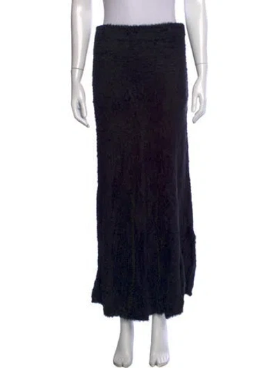Pre-owned Helmut Lang Nylon Long Skirt In Black