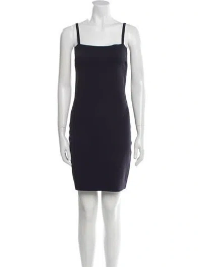 Pre-owned Helmut Lang Nylon Mini Dress In Blue