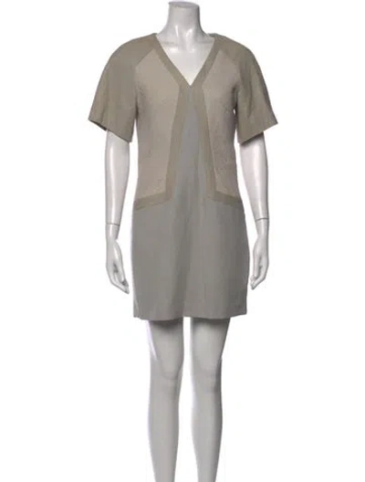 Pre-owned Helmut Lang Nylon Mini Dress In Neutrals